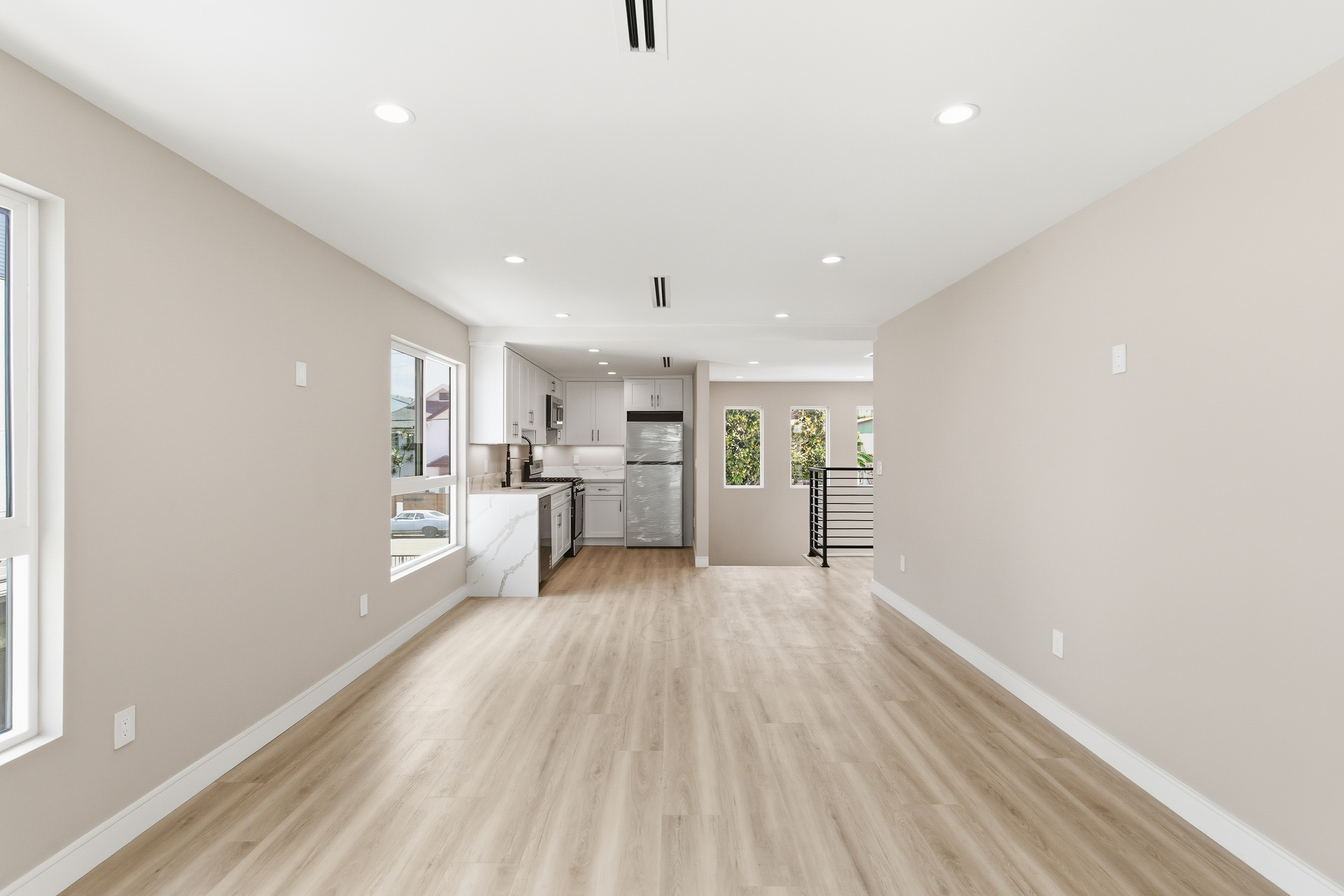 Completely New Top-Floor 3BR/2BA Unit | All-New Everything | Central AC + 2 Parking Spaces Minimum Included | Private Balconies!