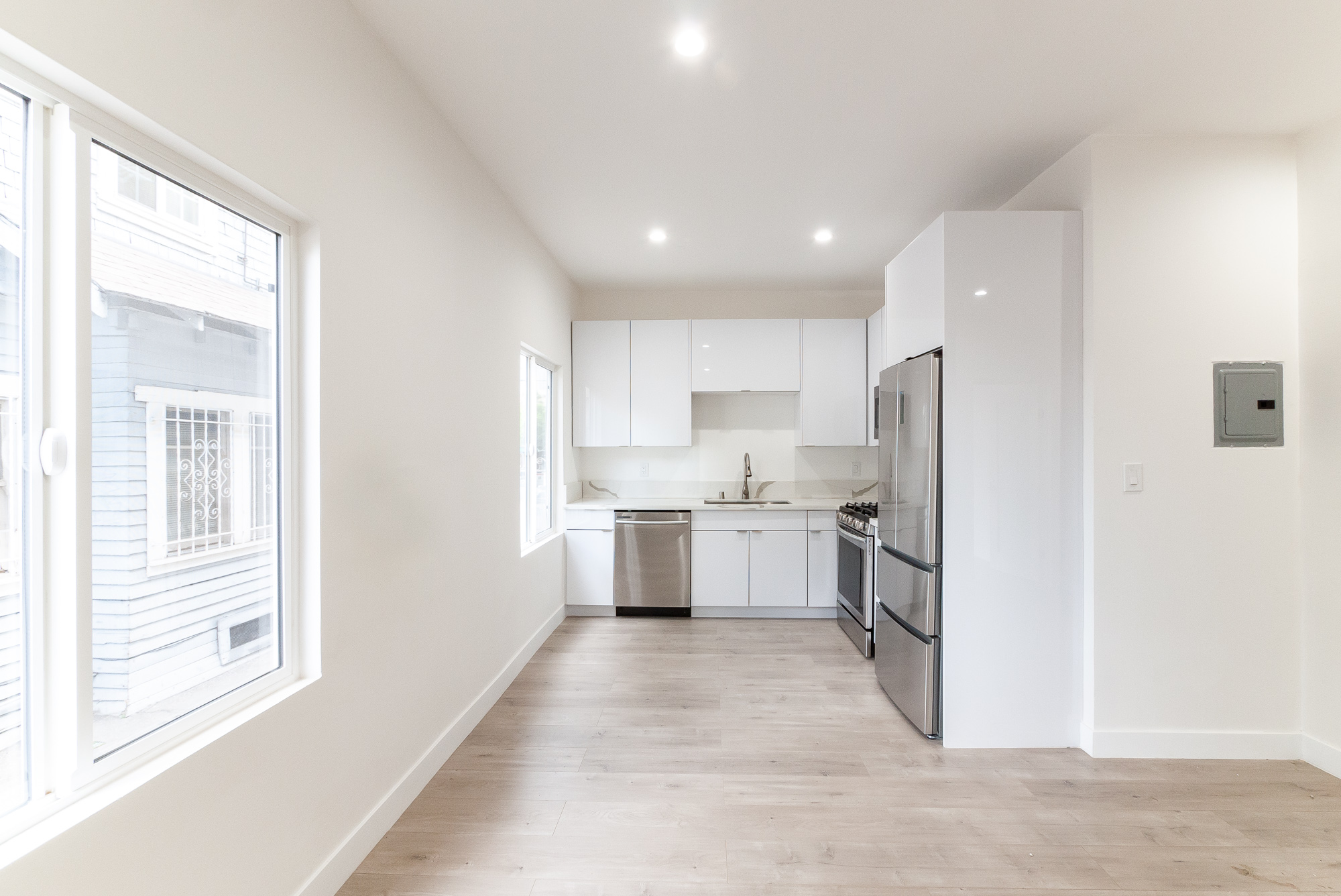 BE THE FIRST to move in! Brand New Renovation - Sleek, White Kitchen- Quartz Marble Counters- DW- AC - Move-In Special!